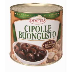 Borettano svogūnėliai Modenos balzaminiame acte, Buongusto, DEMETRA, 2,7 kg / 1,55 kg