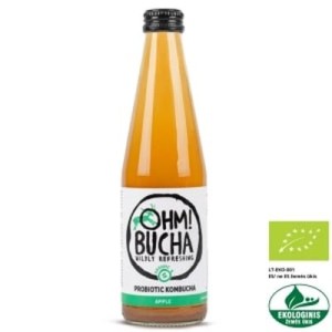 Gėrimas Kombučia obuolių skonio, 350 ml