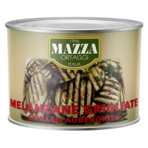 Baklažanai grilinti saulėgrąžų aliejuje, MAZZA IT, 2,2 kg / 1,9 kg