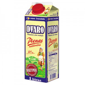 Pienas 3,5 % DVARO, 1 L