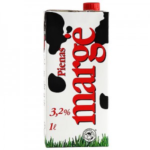 Pienas MARGĖ 3,2 % UAT, 1 L