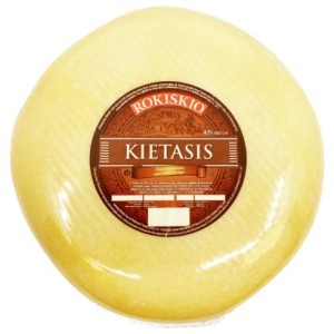 Hard cheese Rokiškio 40%, 5 kg