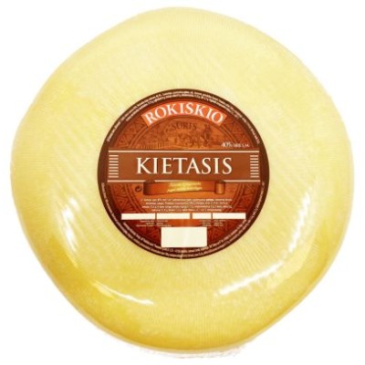 Sūris kietasis Rokiškio 40%, 5 kg